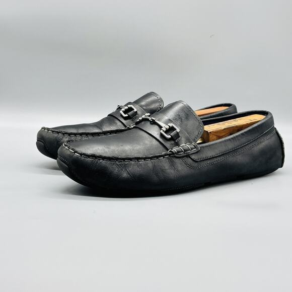 Cole Haan Shoes Mens 11.5 Black Leather Bit Driving Loafers Moc Slip On Casual main image 8